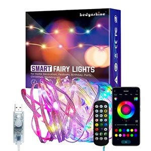 LED Christmas Fairy Lights 50ft, USB Smart dreamcolor led String Lights APP